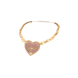 Valentine 'Angel' Beige Heart Charm Necklace