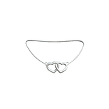 Valentine Heart Necklace Silver