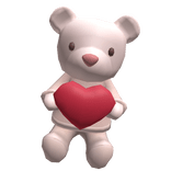 Valentine Teddy Bear White