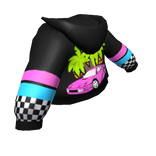 Vaporwave Windbreaker Cape Black [3.0]