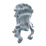 Velvet Curled Hair in Aquamarine