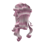 Velvet Curled Hair in Pink