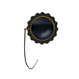 Victorian Monocle with Ruffles Black
