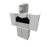 vintage black crop with white tee