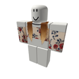 Vintage Floral Off Shoulder-Brown Ombre