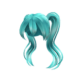 Viral Star Pigtails in Teal