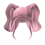 Volumetric Double Ponies in Pink