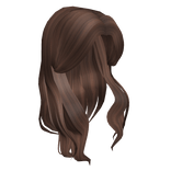 Voluminous Wavy Brown Hair