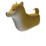 Walking Dog Balloon - Left