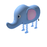 Walking Elephant Balloon - Left