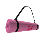 Warrior Mat + Alo Yoga Strap (Hot Pink)