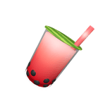 Watermelon Boba Tea