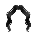 WaveQueen Bangs in Black