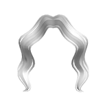 WaveQueen Bangs in White