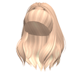 Wavy Blonde Half Up Ponytail