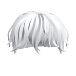 Wavy Messy Boy Hair in White