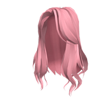 Wavy Pink Voluminous Hair
