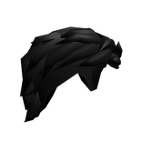 Wavy Slickback  Mullet (Black)