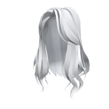 Wavy White Voluminous Hair