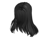 Wavy Windswept Hair in Black