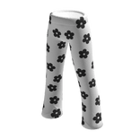White and Black Flower Bellbottoms