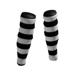 White and Black Leg Anime Warmers