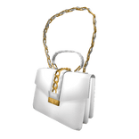 White and Gold Shoulder Bag