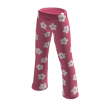 White and Pink Flower Bellbottoms
