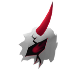 White and Red Shattered Demon Eye