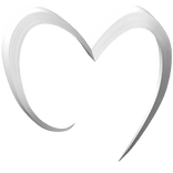 White Anime Heart Cowlick