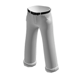 White Baggy Indie Trousers