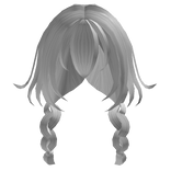 White Braided Hair (No Dog Ears)