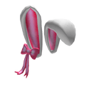 White Bunny Bow Ears