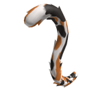 White Calico Cat Tail
