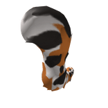 White Calico Fluffy Cat Tail