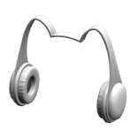 White Cat Frame Headphones