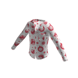 White Christmas Pajama Top