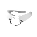 White Cross Chain Collar 1.0