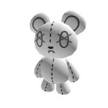 White Cute Stitched Bear