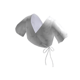 White Floral Spring Tied Crop Top 