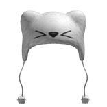 White Fluffy Cat Hat