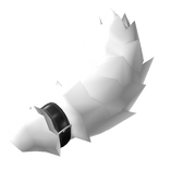 White Fluffy Collared Tail