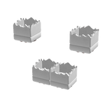 White Fluffy Socks w/ Brown Paw Beans