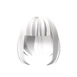 White Hair With Short Bangs