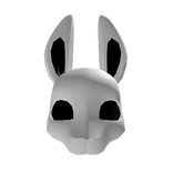 White Haunted Rabbit Mask