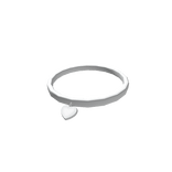 White Heart Choker Necklace