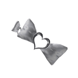 White Heart Hair Clip