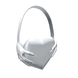White Heartache Purse