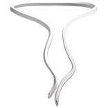 White ~ Jeweled Eye Snake Necklace