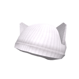 White Kitty Beanie
